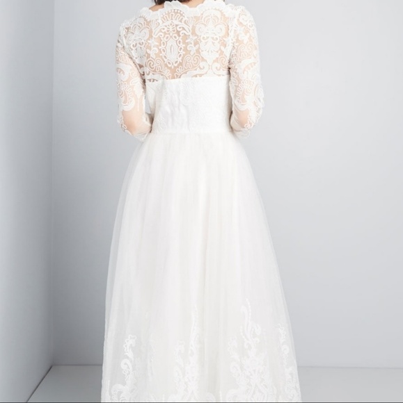 NWT Modcloth Chi Chi London long wedding dress - Picture 2 of 11